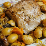 Pork Loin with potatoes and chestnuts